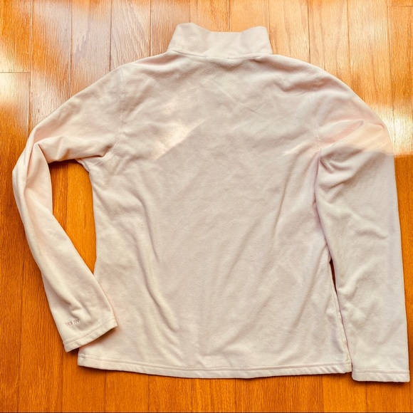 Pale pink North Face TKA 100 fleece  pullover - Picture 3 of 4